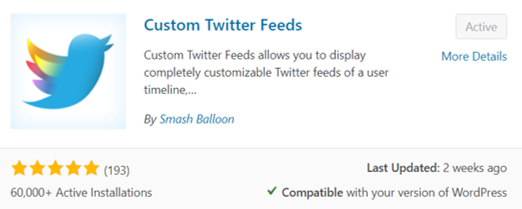 Custom Twitter Feeds