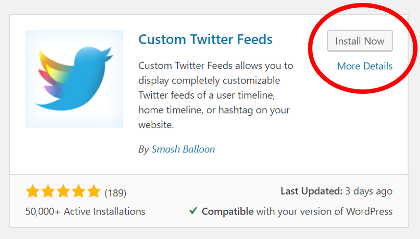 Step 2 - How To Embed Twitter Into Your WordPress Blog