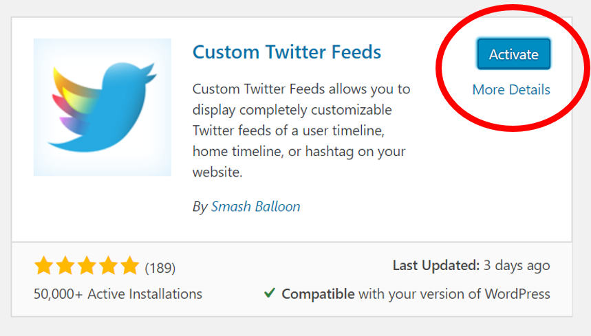 Step 3 - How To Embed Twitter Into Your WordPress Blog