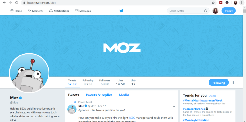 Moz Twitter