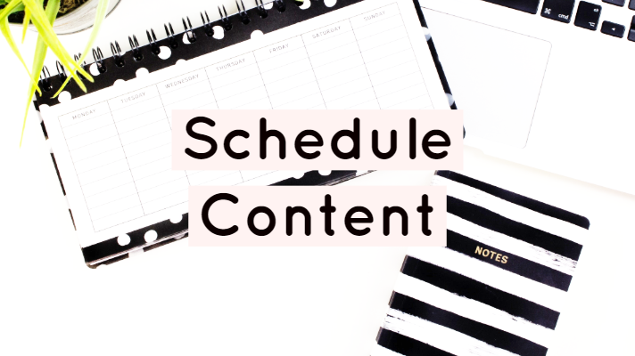 content schedule